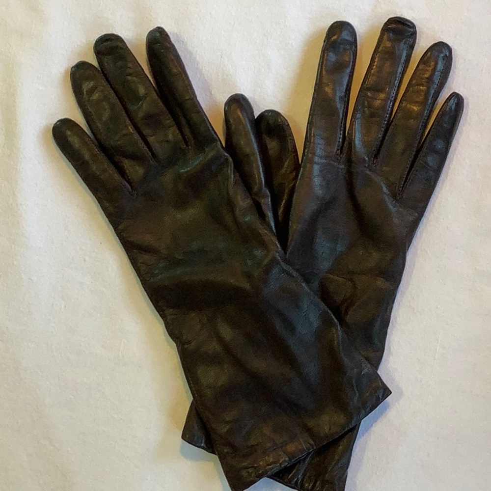 ARIS Black-Brown Gloves w/ cashmere lining
